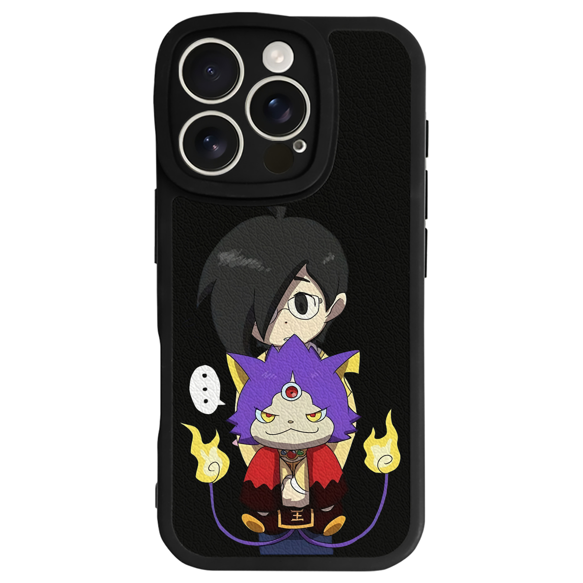 （画像用） 妖怪ウォッチ Yo-kai Watch 【iPhone 16シリーズ対応】シリコンスマホケース（レザー調） 材質：シリコン